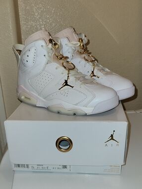 Jordan 6 Retro Gold Hoops (Women's)
